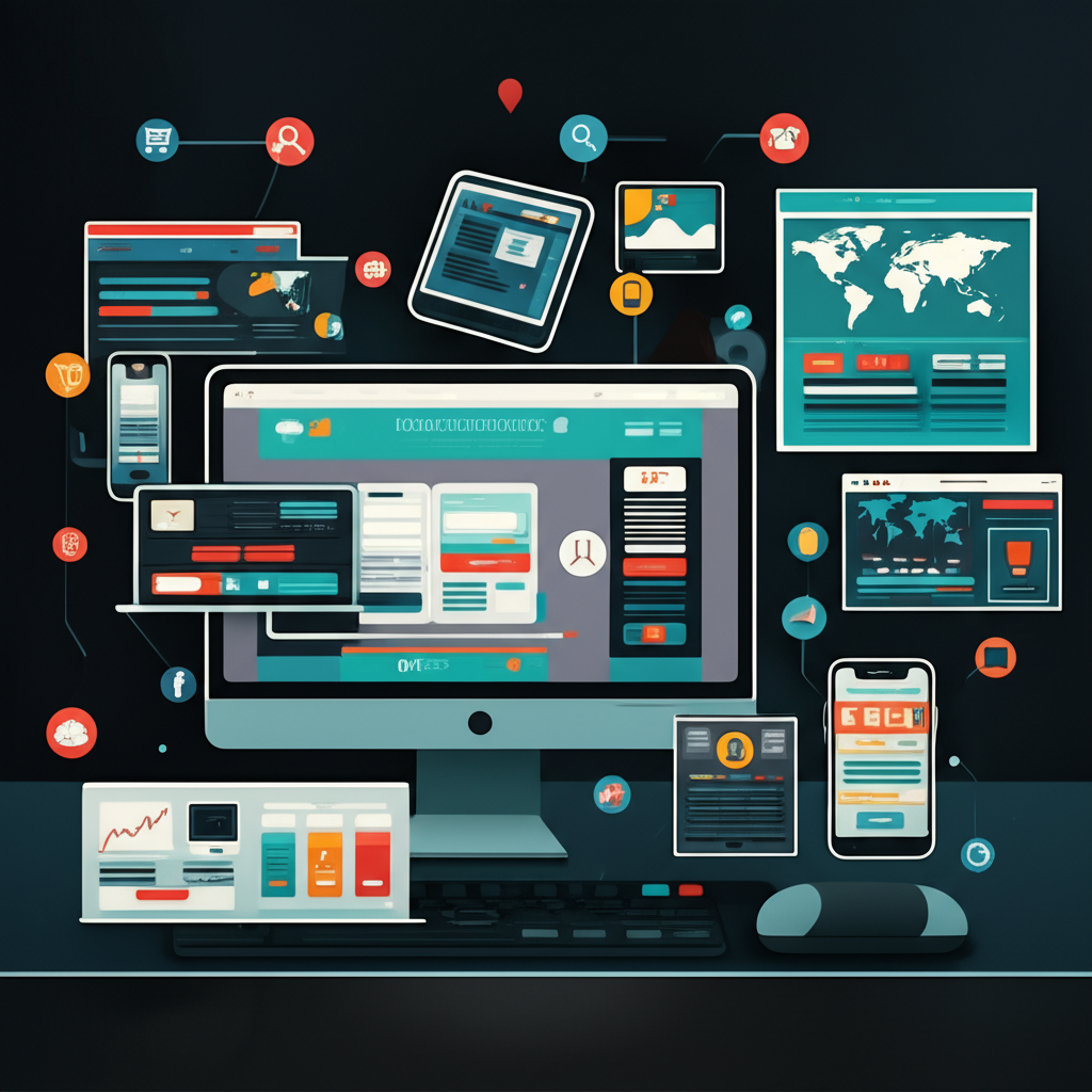 A variety of online business tools and platforms.
